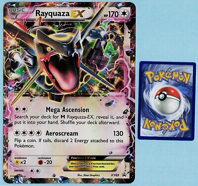 Pokemon shiny rayquaza ex - xy69 - oversized jumbo promo