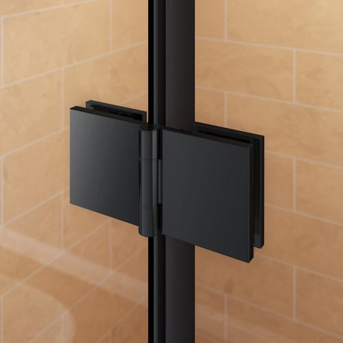 SUNNY 30/32/34/36 "W x 72"H Bifold Pivot Shower Door Frameless Clear Glass Pannl - Picture 6 of 15
