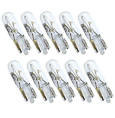 10 Stück T5 w1.2w Tacho Glassockellampe Lima 1,2 Watt 12V Glühbirne Steck Lampe