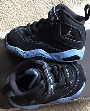 Nike Air Jordan "B' Loyal TD Black/Blue Baby Shoes 315203-010 Sz 3C NIB.