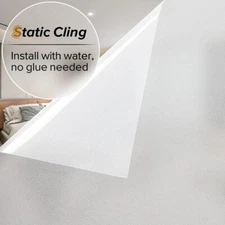 Frosted Glass Film Static Cling Office Bedroom Bathroom Home Window Tint