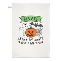 Beware VerrüCkte Halloween Mann Geschirrtuch SpüLlappen Vatertag Freund Geist