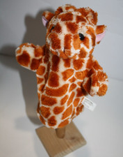 Oriental Trading Stuffed Giraffe Plush Puppet 8" Animal Kids Pre-School Soft Toy