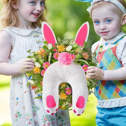 Wall Hanging Easter Bunny Wreath Attachment pink