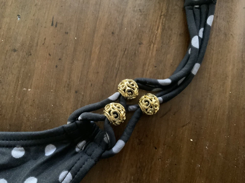 NWT COCO REEF BIKINI SET SWIMWEAR WOMENS BLACK GREY  Polka Dot 32-34C, 36-38 C - Image 3 of 3