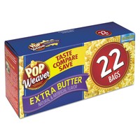 Pop Weaver Microwave Popcorn Extra Butter 2.5oz Bag 22/box 105512 on sale Pop Weaver Microwave Popcorn Extra Butter 2.5oz Bag 22/box 105512 on sale