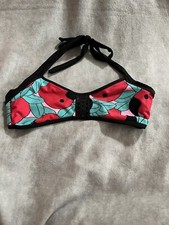 Aerie SCOOP Bikini Top Tropical Print Medium