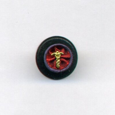 REMINDER. BUTTONHOLE ROSETTE. OFFICER. Ø: 1.04 cm. No. 10 (L51)