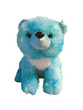 Destination Nation Bear Plush Turquoise w/Glitter Eyes Stuffed Animal 11" Aurora