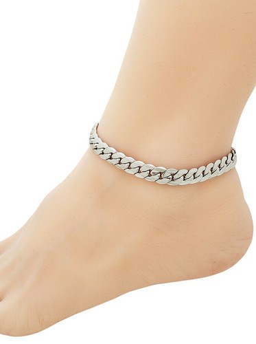 Bracelet de cheville femme en acier inoxydable imperméable taille réglable - Photo 17/31