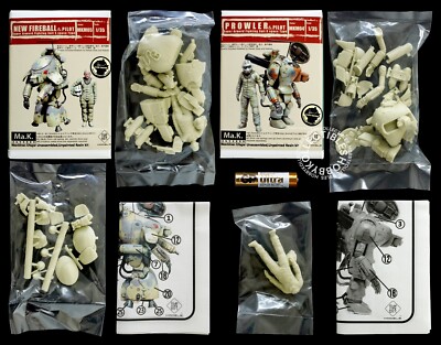 Lot of 2 Makoto Ma.K SF3D 1/35 New Fireball & Pilot + Prowler