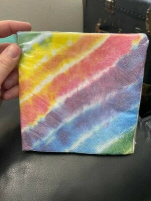 Unique Tie Dye Paper Lunch Napkins 16ct New!!!