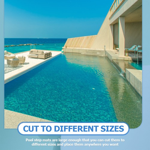 Schwimmen Pool Treppen Pad Oberirdisch Pool Matte Pool Liner - Bild 9 von 11
