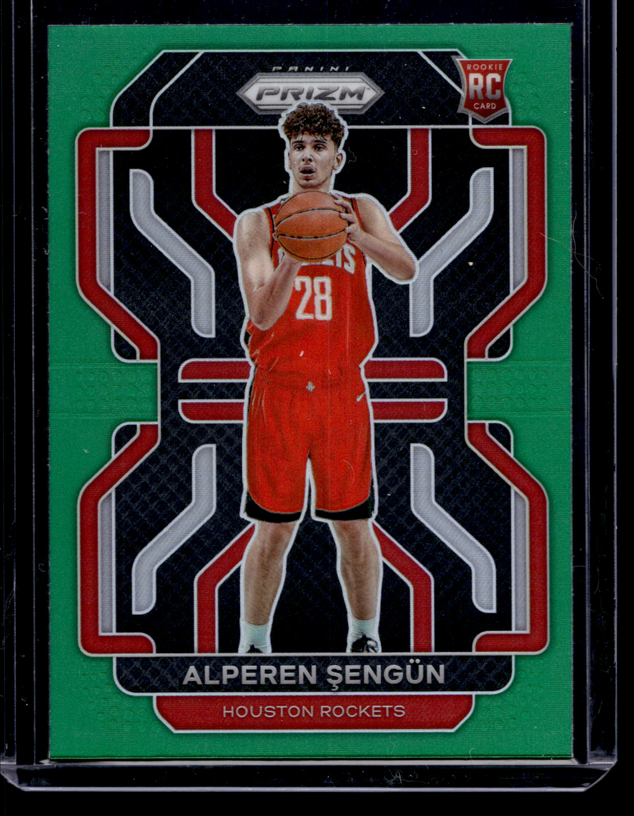 Alperen Sengun Rookie Green Prizm 2021-22 Basketball Card 318 Houston Rockets RC