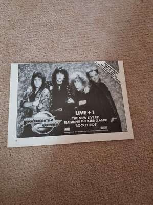 TNEWM98 ADVERT 5X8 FREHLEY'S COMET : 'LIVE +1' EP