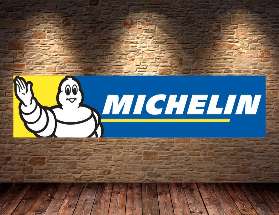 michelin tyres tires Banner Garage Workshop mancave PVC sign workshop pitlane