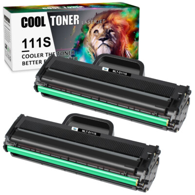 2 Pack MLT-D111S Toner Cartridge For Samsung 111S Xpress m2070w M2070FW M2020W