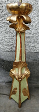 Lampe bois doré sculpté art nouveau jugenstil lamp carved wood style majorelle