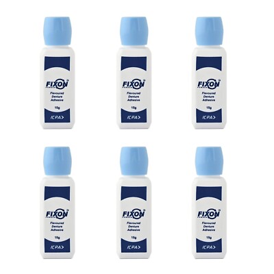 Fixon Denture Adhesive powder - 15 gm (pack of 6) ICPA