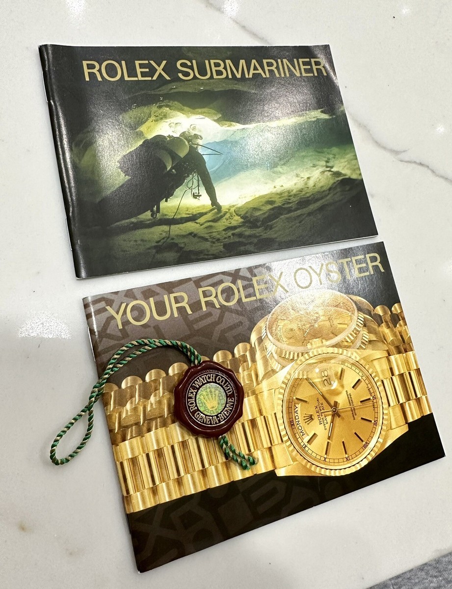 ORG Vintage Rolex Submariner Booklet Manual SET 16610 16613 16600