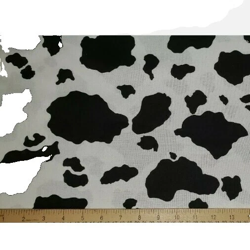 Piel De Vaca telas artesanales Estampado Animal De Algodón