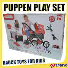 Hauck 20 piece doll play set doll pram travel cot including accessories without doll WOW
