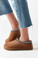 Authentic Women's Shoes 100 UGG 5955 Tasman Braid Winter Slippers Chestnut