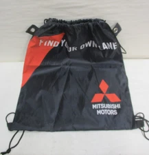 Mitsubishi Motors Promo Drawstring Backpack Bag 14 x 16 1/2" Find Your Own Lane