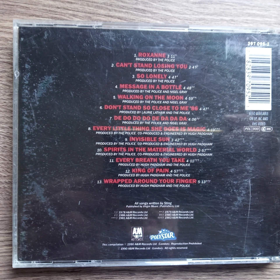 THE POLICE - Their Greatest Hits (CD 1990) - Bild 2 von 2