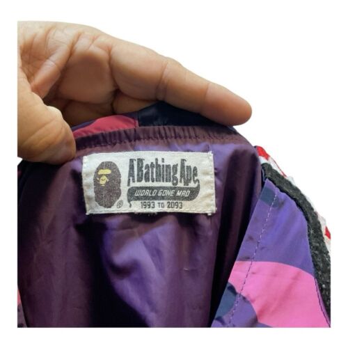 Unisex A Bathing Ape camo wind breaker, size tag missing (has flaws) - Picture 4 of 6