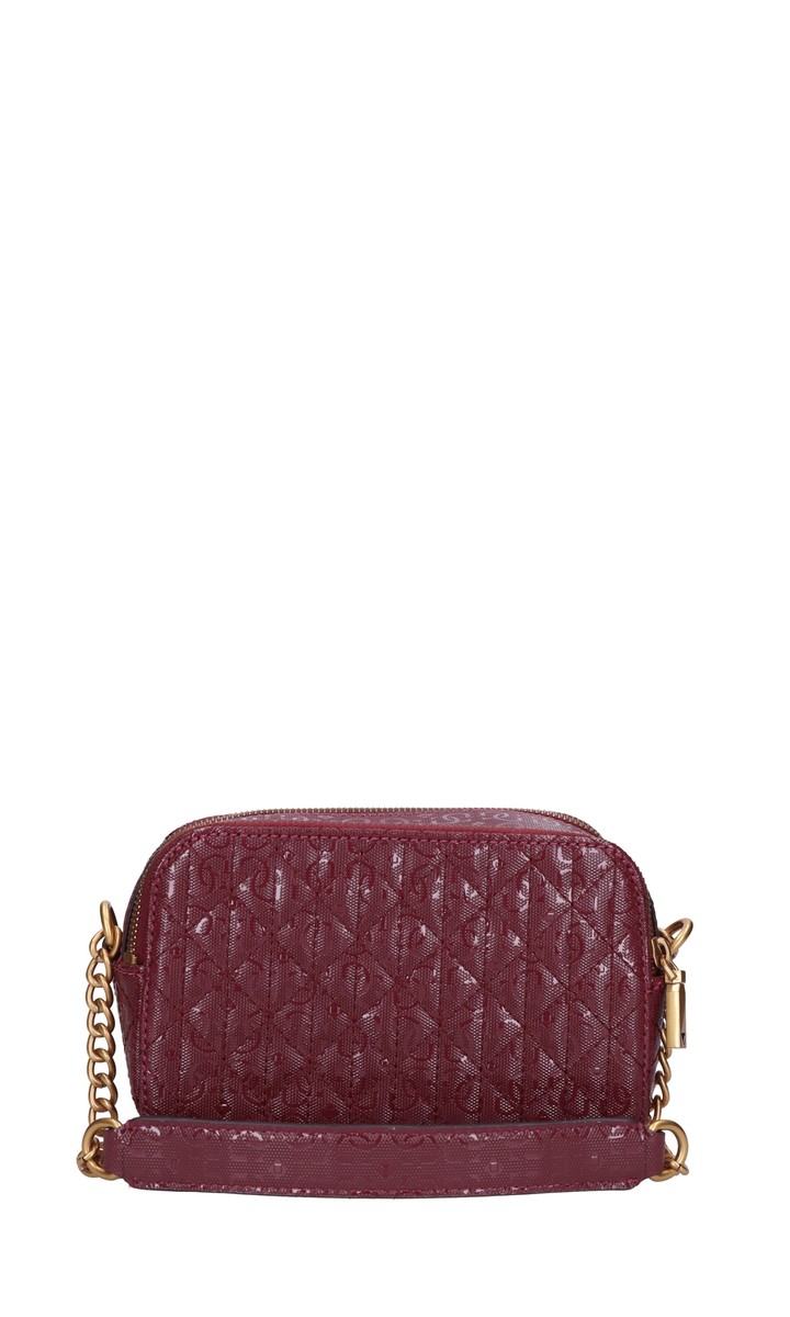 GUESS Borsa A Tracolla Ajiona Convertible Logo Marrone - 26x19x6 Cm - Borse Donna In Poliuretano Con 3 Scomparti E Fondina - 6