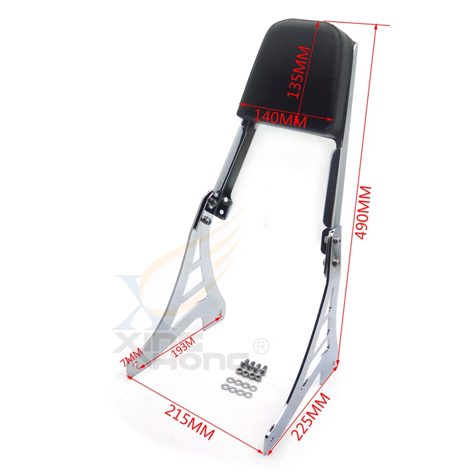 Flame Backrest Sissy Bar for 1995-2003 Harly Sportster 883 XL883 1200 XL1200 - Image 4 of 4