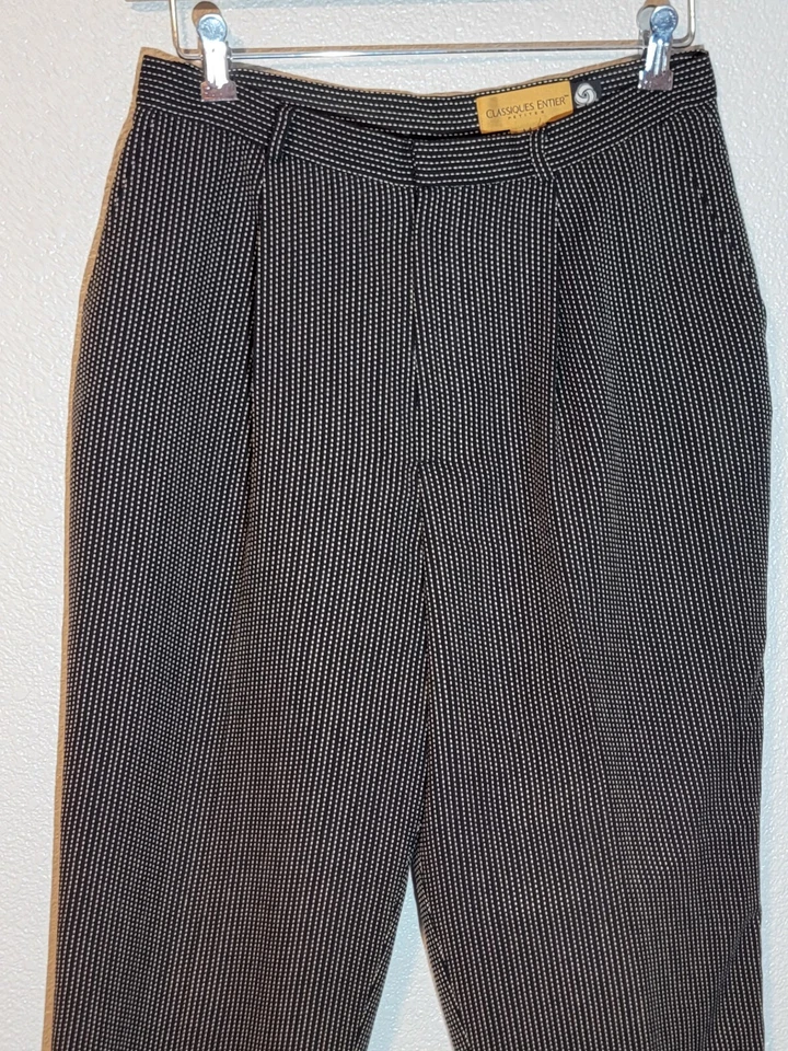 Classiques Entier Pantalones de Vestir Mujer 14P Relajado Cónico Plisado Mezcla Lana Foto 4 de 4