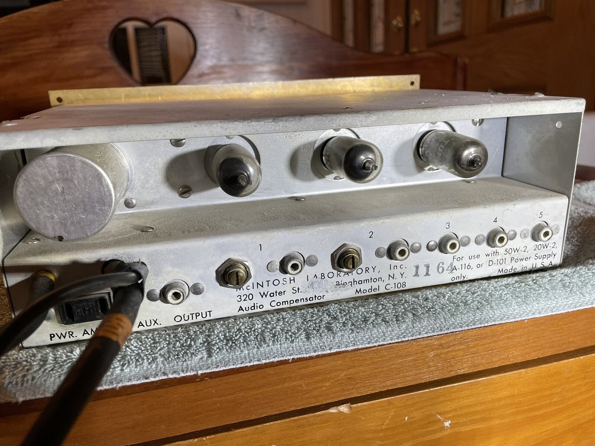Mcintosh audio compensator (pre-amp) Model C 108 | eBay