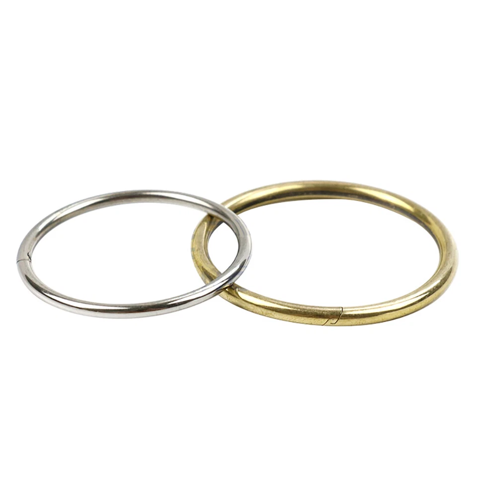 Llavero con bisagras anillo dividido carceleros soporte para llaves con bisagras divididas acero inoxidable/latón Foto 2 de 4