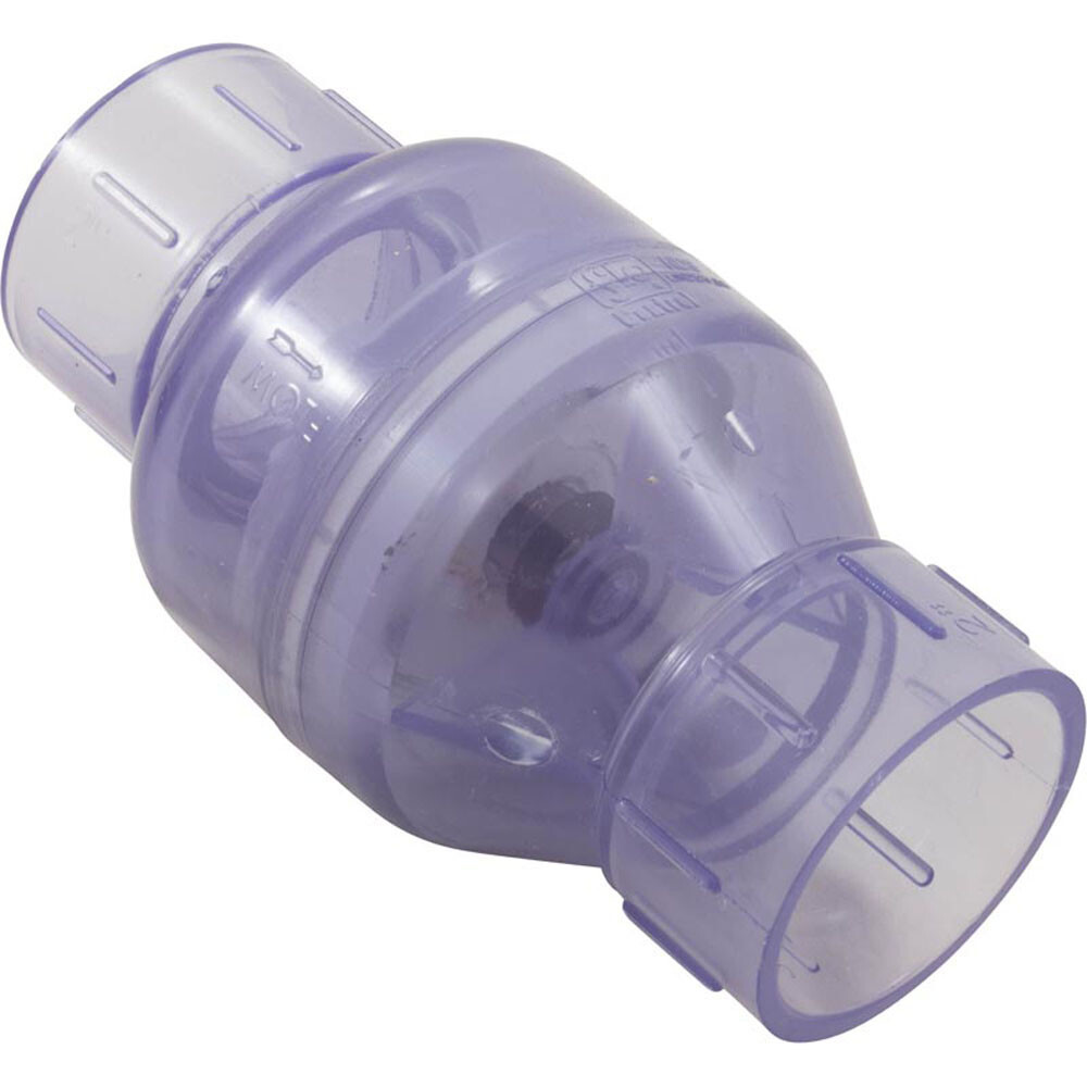 Flo Control 1011C20 Check Valve, 1011, 2""s, 1/2lb, Spring, Water, Clear