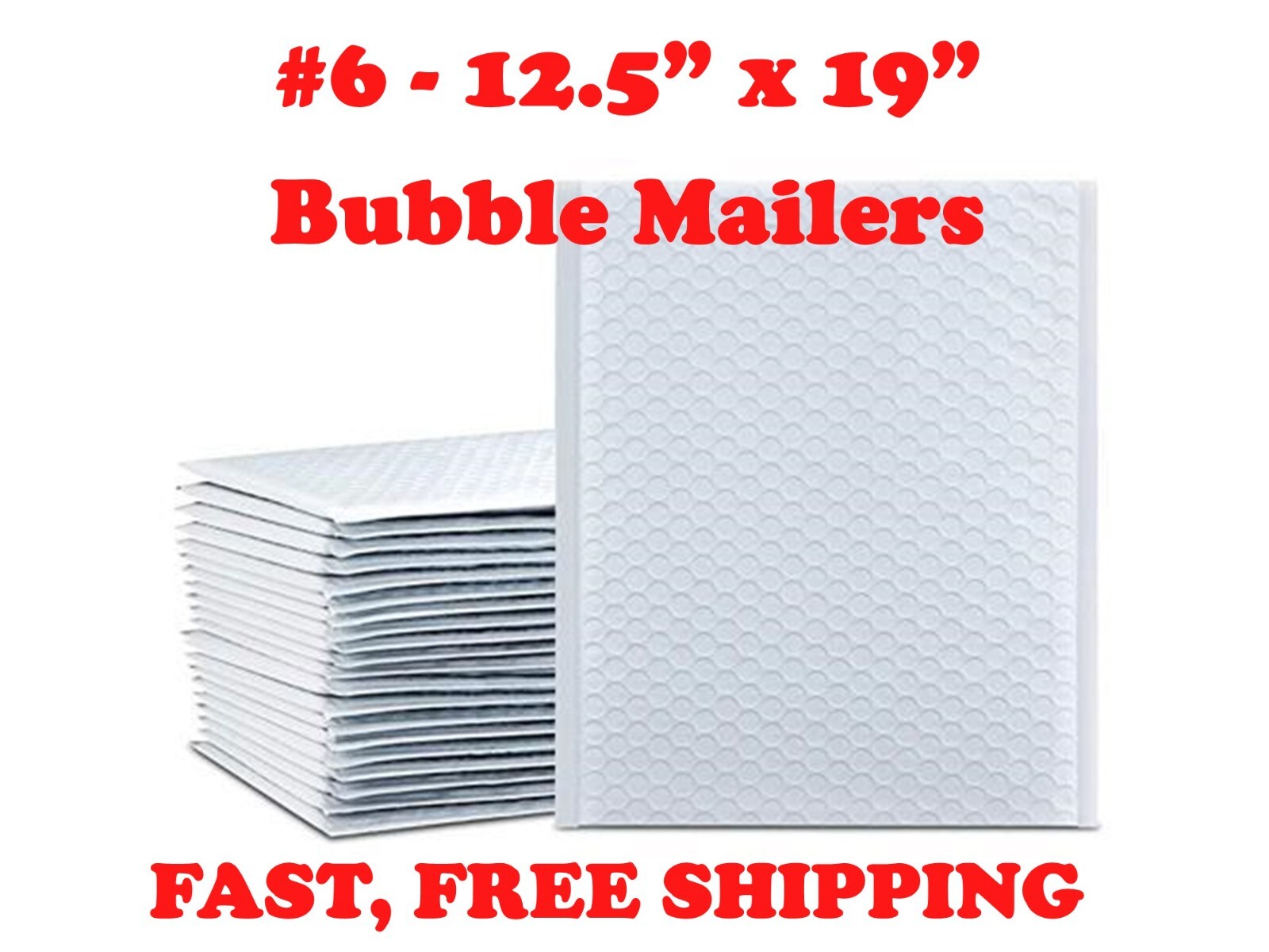SSBM #6 Poly Bubble Mailers 12.5" X 19" 2100 Pack Lightweight Pouches For Mailing And Shipping Essentials In Bulk