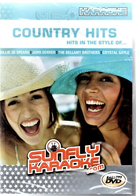 COUNTRY Hits Karaoke DVD Sunfly John Denver Kenny Rogers Dolly Parton PatsyCline