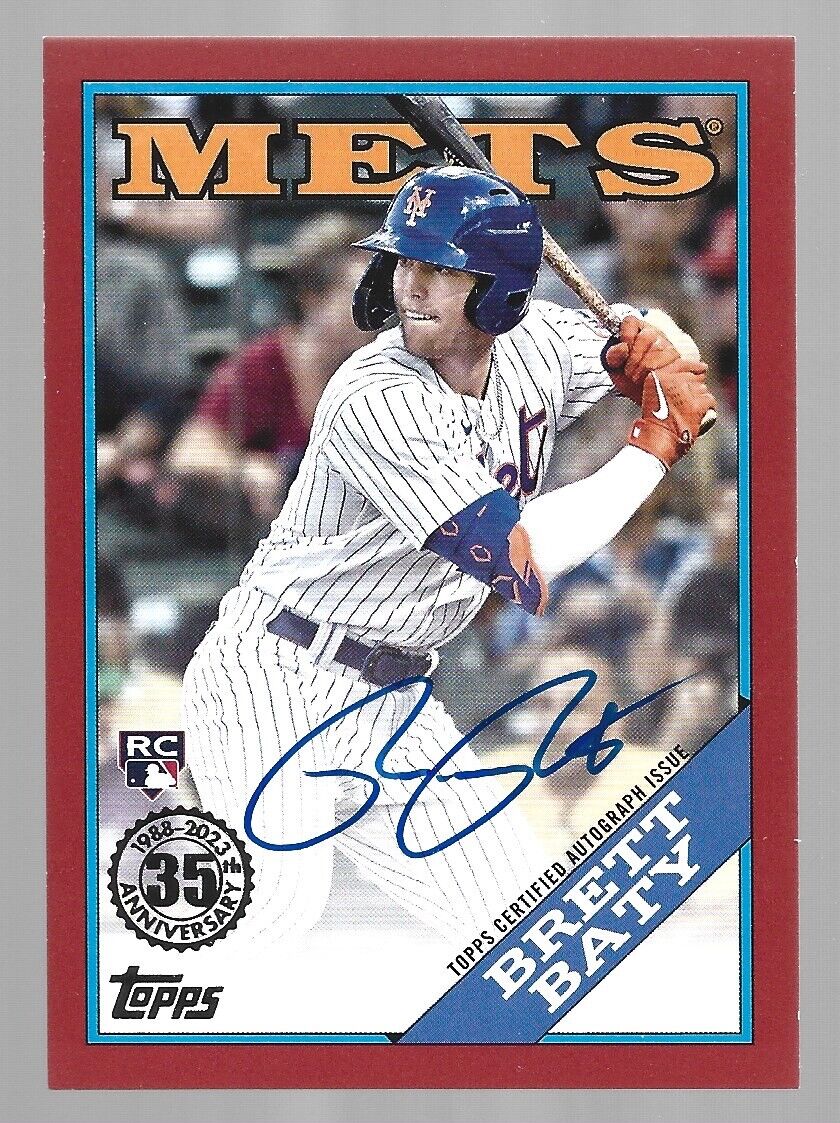 2023 Topps Chrome Lets Let's Go #LGC-39 Brett Baty RC Rookie SSP  Insert NY Mets