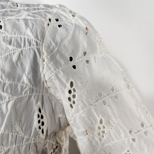 Blusa vintage de encaje blanco crema Miss Pat California para mujer S - Imagen 4 de 10