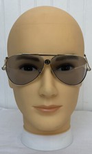 Vintage Hang Ten 2165 Japan Gray Lens/Gold Frame Aviator 80 s Sunglasses Rare