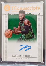 JAYLEN BROWN 2016-17 PANINI EXCALIBUR MANUSCRIPTS 4/149 Autograph Rookie Celtic