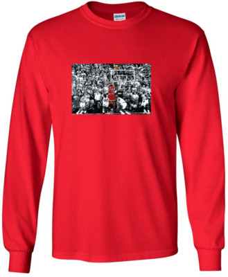 RED Michael Jordan Chicago Bulls ''THE SHOT'' T-Shirt