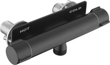 RV Shower Faucet Valve, All Metal Camper Shower Faucet, Matte Black 4 RV Shower