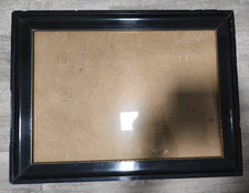 Antik großer Bilderrahmen Rahmen Schellack  schwarz