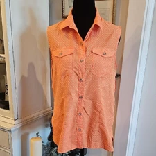 EDDIE BAUER Mountain Moisture Wicking Sleeveless Top Size Small Outdoors Hiking