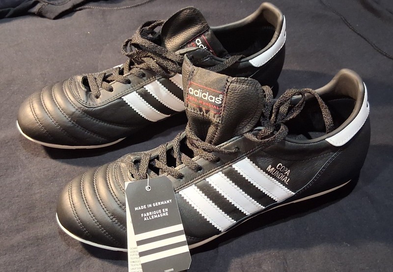 Adidas Copa Mundial Leather Soccer Cleats Black Made In Germany 015110 Sz 10