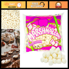 Mini Marshmallows - 2 Bags 1 lb Total , White  Vanilla, Kosher, Nut-Free, Glut