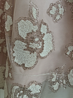 green emerald velvet dress Andrea & Leo A1289 Floral Embroidered A-Line Dress 2 / Champagne (Wheat) main image 1