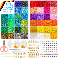 Frendour Perlen FüR ArmbäNder,16000 StüCk 48 Bunte 3Mm Perlen Set FüR ArmbäNder